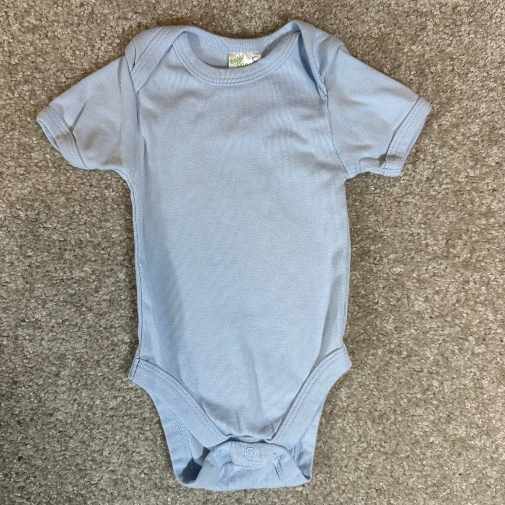 Baby Dana 0-6 Months Blue Short Sleeve‎ Cotton Bodysuit Thailand